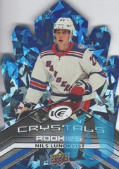 2021-22 UD Ice Crystals Rookies #IC-62 Nils Lundkvist - New York Rangers
